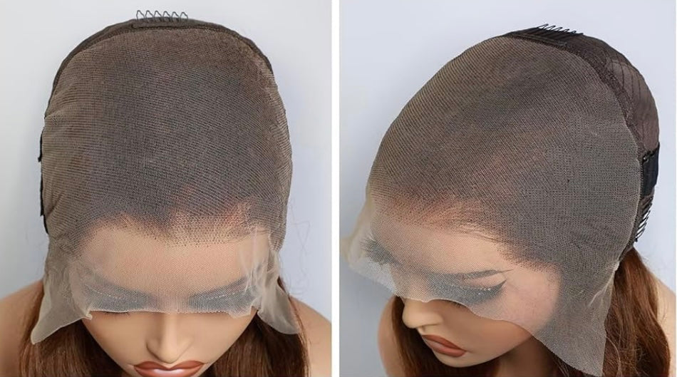 BINE LUXURY Brown Lace wig 13x6 Lace Front Wig Human Hair Body Wave HD Transparent Lace Wig Pre Plucked Brazilian Virgin Human Hair