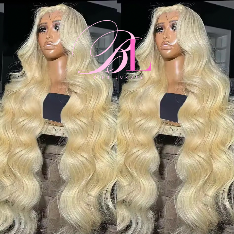 BINE LUXURY 613 Lace wig 13x4 Lace Front Wig Human Hair Body Wave HD Transparent Lace Wig Pre Plucked Brazilian Virgin Human Hair