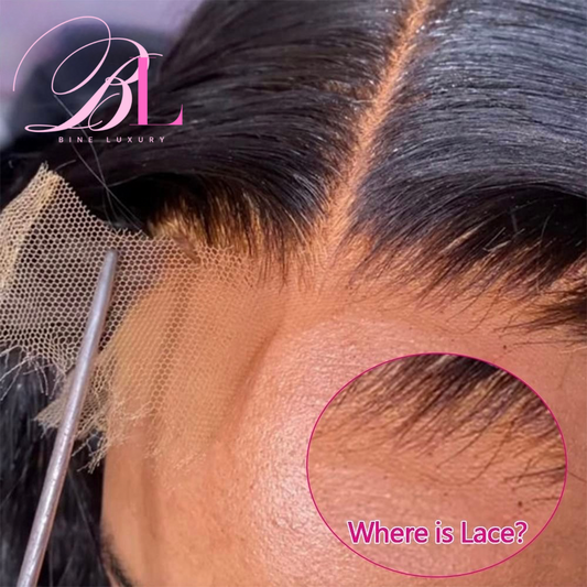 BINE LUXURY HD Lace 13x6 (Body Wave) full frontal HD Lace Raw Hair  Wig Human Hair 180 Density